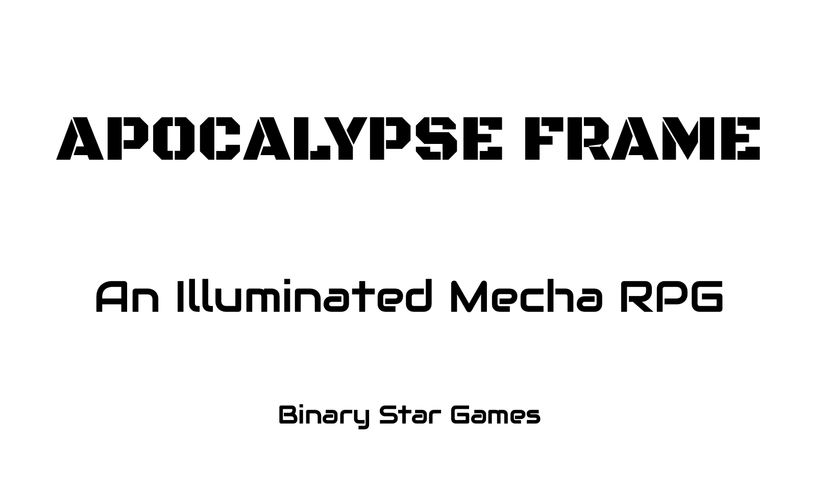 apocalypse frame version 0.1.0