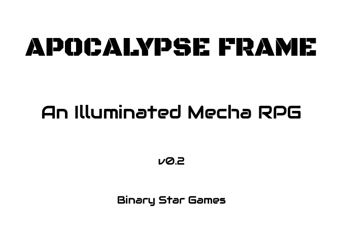 apocalypse frame version 0.2.0